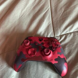 Red Camo Gaming Controller